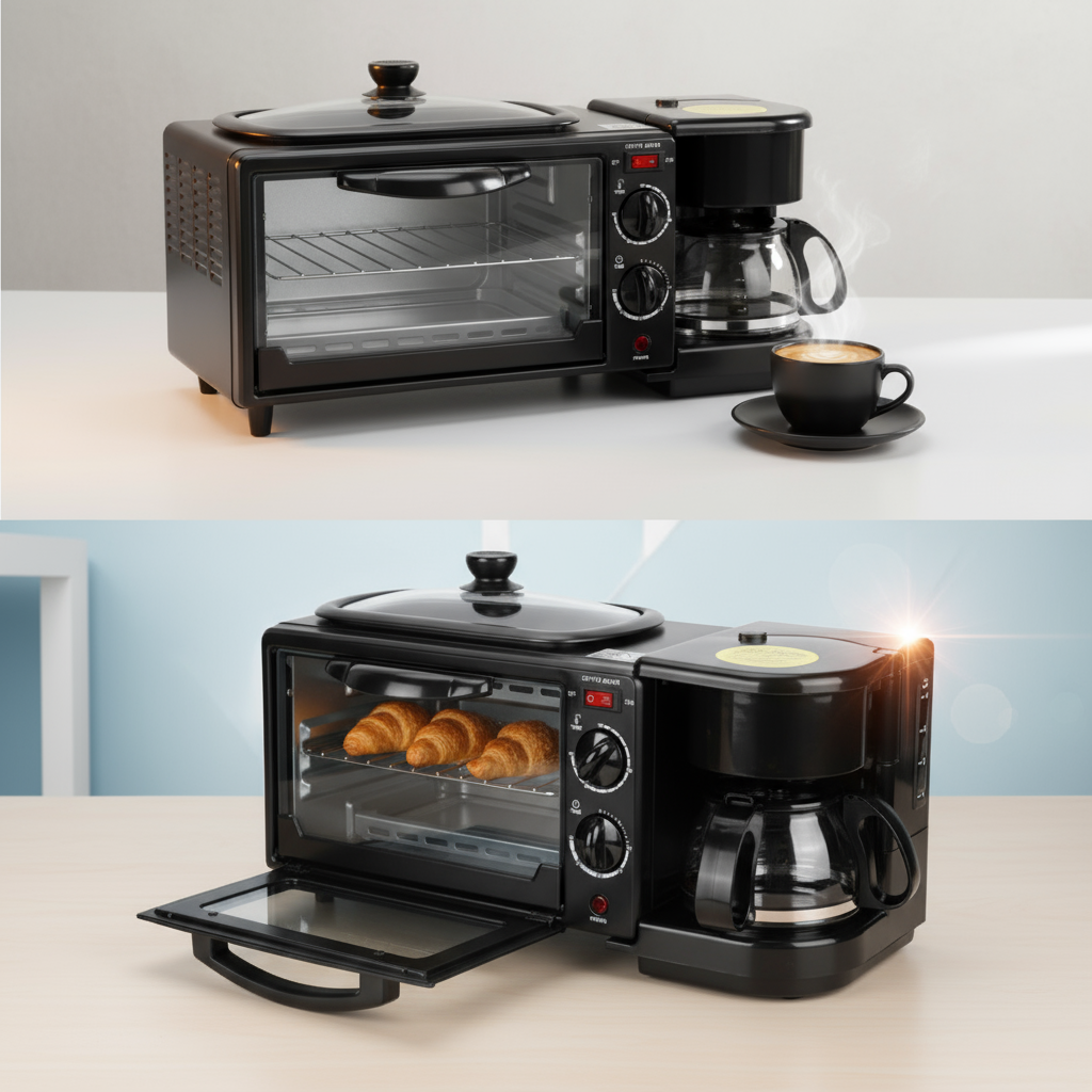 🔥🍞 Horno Tostador 3 en 1: ¡El Súper Chef Eléctrico que Tuesta, Hornea y Desafía lo Imposible! 🍳⚡✨